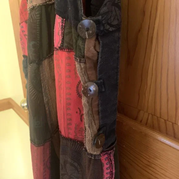 Handmade Dungarees Patchwork Overalls/Jumpsuit BOHO, Hippy, Baggy - Picture 6 of 14